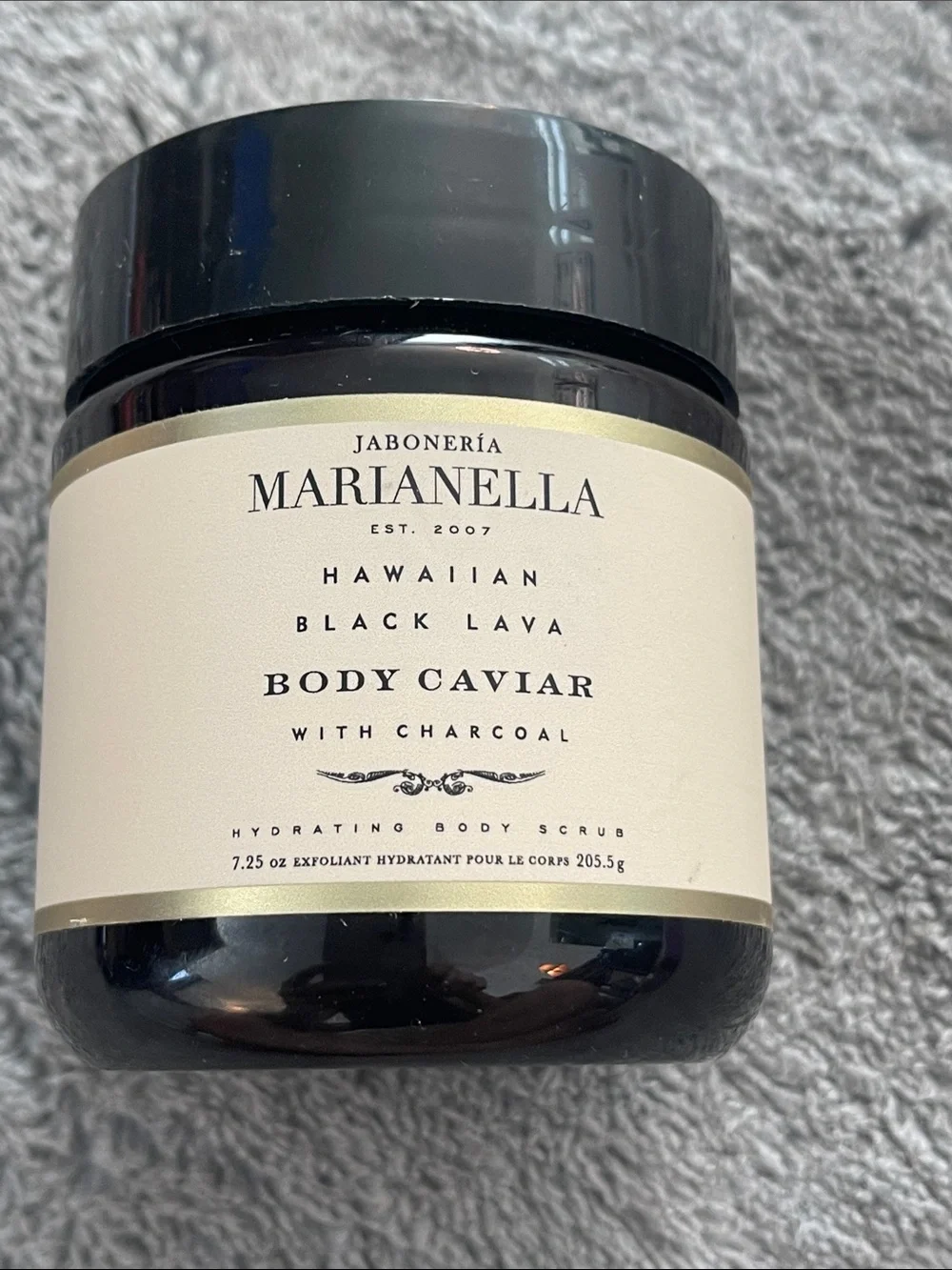 Hawaiian Black Lava Body Caviar with Charcoal - Black